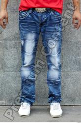 Leg Head Man Casual Jeans Athletic Street photo references